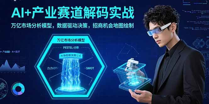 （15712期）AI+产业赛道解码实战：万亿市场分析模型，数据驱动决策，招商机会地图绘制插图