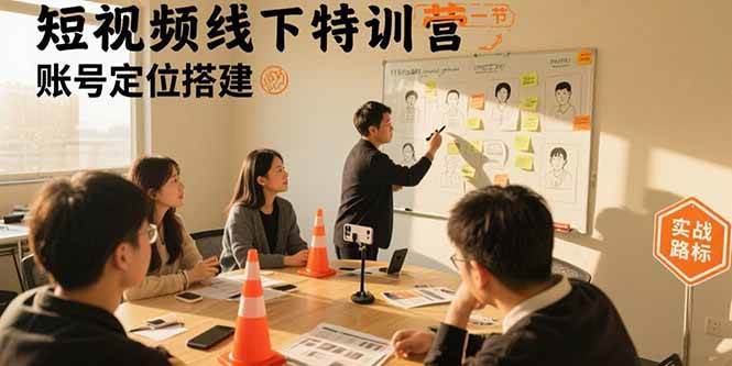 （15707期）短视频线下特训营：账号定位搭建/口播号拍摄剪辑/直播间流量入口/变现实战插图