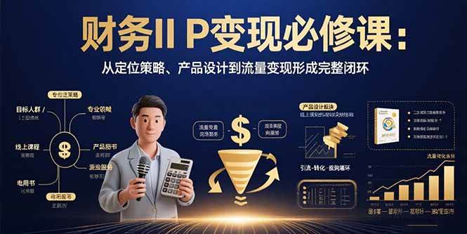 （15728期）财务IP变现必修课：从定位策略、产品设计到流量变现形成完整闭环插图