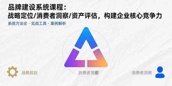 （15772期）品牌建设系统课程：战略定位/消费者洞察/资产评估，构建企业核心竞争力插图