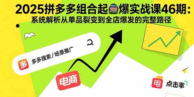 （15816期）2025拼多多组合起爆实战课46期：系统解析从单品裂变到全店爆发的完整路径插图