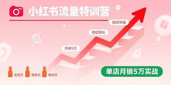 （15936期）小红书流量特训营：突破流量瓶颈，实现店铺持续增长，单店月销5万实战插图