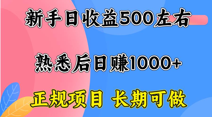 （15978期）一台电脑，前期日收益300-500，熟练后日入1000左右插图1