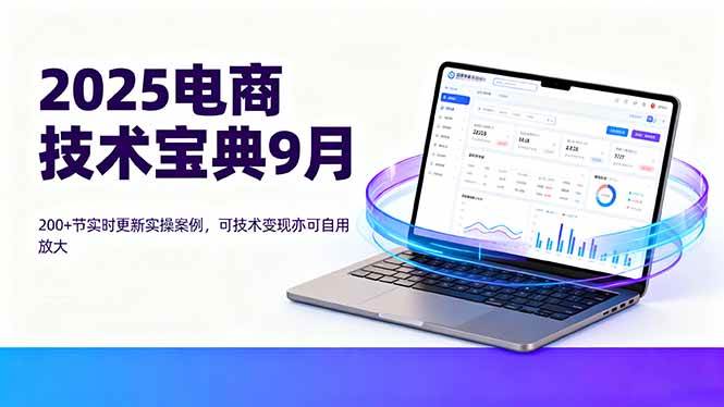 （16010期）2025电商技术宝典9月：200+节实时更新实操案例，可技术变现亦可自用放大插图