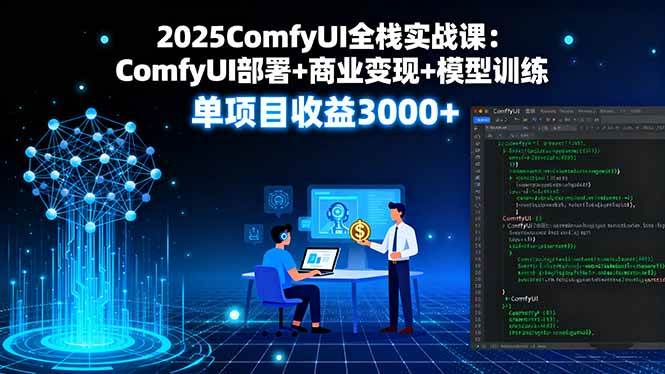（16013期）2025ComfyUI全栈实战课：ComfyUI部署+商业变现+模型训练，单项目收益3000+插图