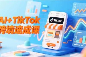 (16745期)AI+TikTok跨境速成课,智能翻译、店铺定位、流程拆解,7天高效上线运营