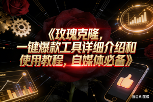 (16828期)玫瑰克隆工具,自媒体神器,一键爆款,详细使用教程和软件下载